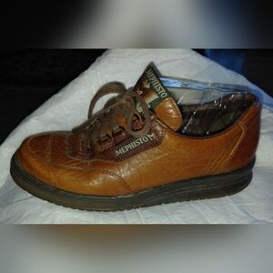 Mephisto Match Runoff Air Jet Brown Leather Sneakers Shoes Men’s Size 10